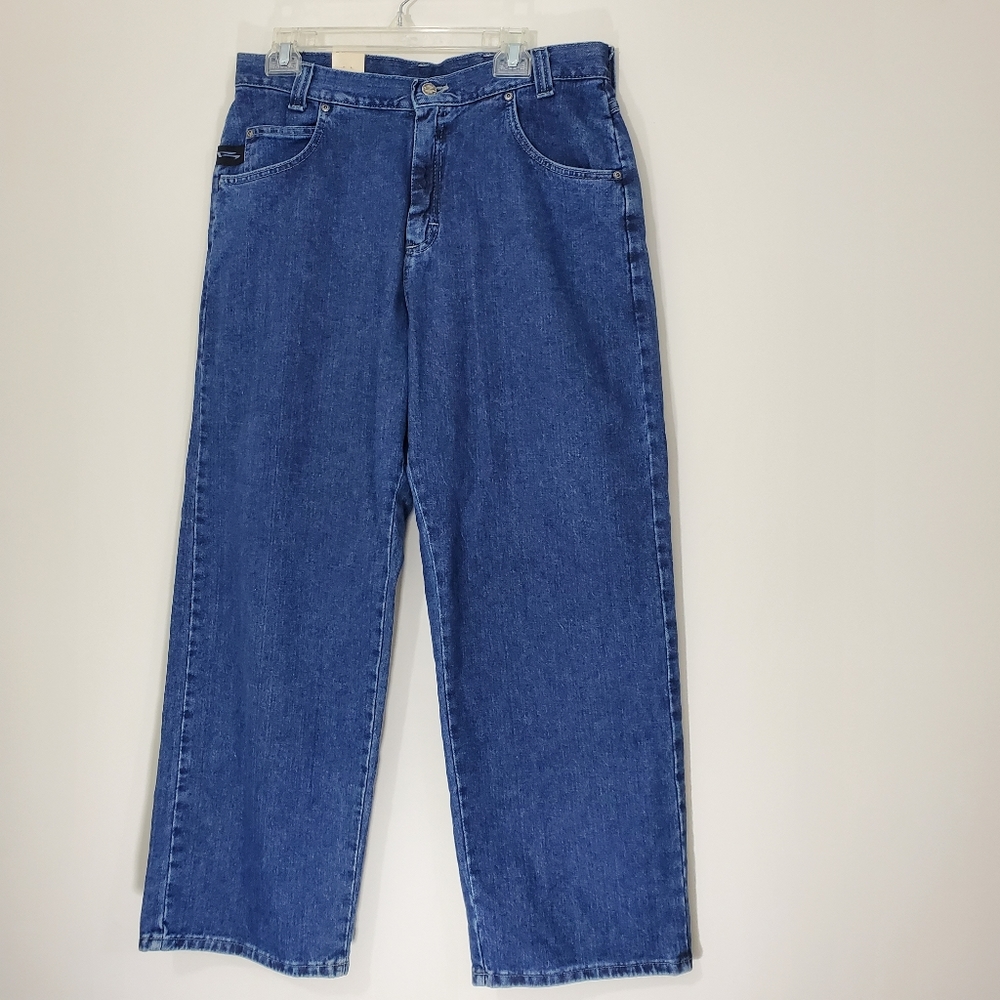 Riders by Lee Dark Vintage Blue Jeans, Size 34×30